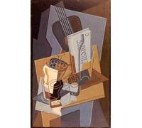 GYTRI CGFHJ Póster de Juan Gris Regalos navideños Pintura abstracta en lienzo《El Libro de la Música》De Juan Gris Wall Art Collect Grabs For Home Decoration 50x80cm sin enmarcar
