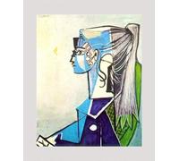 GYTRI CGFHJ Póster de Pablo Picasso Picasso Cuadro en lienzo《Retrato de Sylvette David》 Cuadro abstracto de arte de pared Pablo Picasso Impresiones para la decoración del hogar 40x50cm Sin marco