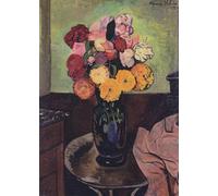 GYTRI CGFHJ Póster de Suzanne Valadon《Flores sobre una mesa redonda》Impresiones de arte mural 50x70cm sin enmarcar