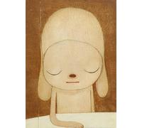 GYTRI CGFHJ Yoshitomo Nara Estética Imagen de arte mural《Perro solitario》 Póster de Yoshitomo Nara Dibujo animado en lienzo para decoración del hogar 30x50cm Sin enmarcar