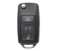 GYTTAK Funda Llave Botones Compatible con VW para Touareg 2002 2003 2004 2005 2006 2007 2008 2009 3 Botones Auto Fob Key Shell Car Key Shell Cover Key Case Cover