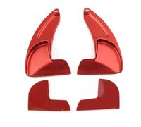GYTTAK levas Cambio Volante Compatible con Dodge para Challenger Volante De Coche Paletas De Cambio Extensión Paletas De Cambio De Coche Volante De Dirección Aleación De Aluminio(Red)