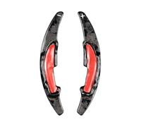 GYTTAK levas Cambio Volante Compatible con para M2 F87 M3 F80 M4 F82 F83 X6 para M F86 Etiqueta Engomada De La Cubierta De La Palanca De Cambios del Volante del Coche De Fibra De Carbono