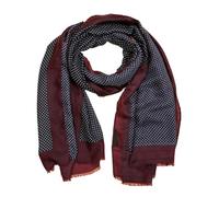 GYTTDERFL Bufanda De Lino Y AlgodóN Bufanda cálida de lino y algodón con borlas y estampado de lunares redondos, estilo urbano, ideal for primavera y otoño, for hombre y mujer.(Brown)