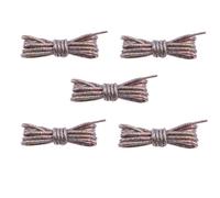 GYTTDERFL Cordones Botas De MontañA 5 pares de cordones redondos de colores blancos con purpurina, cordones brillantes a la moda, zapatillas deportivas informales blancas(Seven Colors,160cm)