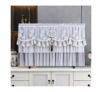 GYTTDERFL Funda Tv Exterior Lace TV Cover Desktop Wall Mounted LCD TV Cover Turn On The Simple Hanging Cover For Household Use Without Removing It(Color 02,130 x Height 85cm)