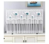 GYTTDERFL Funda Tv Exterior Lace TV Cover Desktop Wall Mounted LCD TV Cover Turn On The Simple Hanging Cover For Household Use Without Removing It(Color15,130 x Height 85cm)