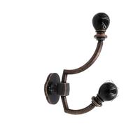 GYTTDERFL Ganchos MetáLicos Retro Ganchos de pared de cerámica de calabaza/gancho decorativo perchas Retro antiguas percha estante muebles de Metal(Ball Black)