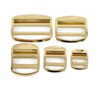 GYTTDERFL Hebillas 2/4 Piezas De 19/25/32/38/50 Mm, Hebillas Ajustables For Correas Mochila, Cierre Deslizante, Hebilla Cinturón(LightGold,32mm-4Pcs)