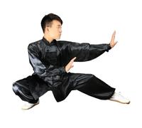 GYTTDERFL Ropa para Artes Marciales Uniforme de Tai Chi de satén, cinturón de Ejercicios de satén, Ropa de Wushu y Kungfu, Traje de Wing Chun for Artes Marciales(Color: 1,180)