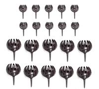 GYWHOOFT 20 cestas de fertilizantes para plantas, contenedor de fertilización, cesta de fertilizante de recesión lenta, cesta para jardinería con tapa para plantar bonsáis y tapa de jardín