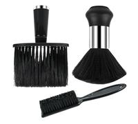 GYWHOOFT Juego de 3 brochas de peluquería para peluquería, para peluquería, para el cuello, para limpiar el cuello, para limpiar el cuello o para barbería
