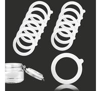 Gyxcelc 12 juntas de repuesto de silicona de 70 x 96 mm, anillos de goma para tarros de cristal, anillos de goma, juntas de cristal de silicona, repuesto suave, para tarros de boca ancha, tapa de