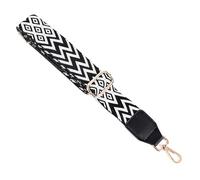 Gyxcelc Bandolera para bolso de mano, correa para bolso banano- 3,8 cm de ancho correa para bolso bandolera para mujer, bolsas de accesorios de bricolaje, bolsa marina escolar, maleta, blanco/negro
