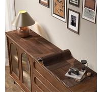 GYYFQH Mantel De Imitación De Cuero ，Tablecloth PU Cuero ，Table Corredor De Imitación De Cuero con Grano De Madera，Adecuado para Gabinetes De TV, Gabinetes De Zapatos(L,35×220cm)