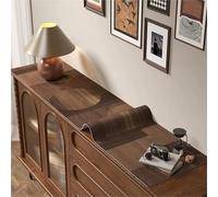 GYYFQH Mantel De Imitación De Cuero ，Tablecloth PU Cuero ，Table Corredor De Imitación De Cuero con Grano De Madera，Adecuado para Gabinetes De TV, Gabinetes De Zapatos(N,45×220cm)