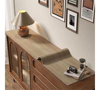 GYYFQH Mantel De Imitación De Cuero ，Tablecloth PU Cuero ，Table Corredor De Imitación De Cuero con Grano De Madera，Adecuado para Gabinetes De TV, Gabinetes De Zapatos(E,35×120cm)