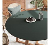 GYYFQH Tapete Redondo de Cuero sintético para Mesa de Comedor, tapete Redondo para Mesa de Centro, Resistente al Calor, Antideslizante, Impermeable(J,55cm Round)