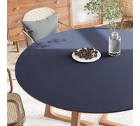 GYYFQH Tapete Redondo de Cuero sintético para Mesa de Comedor, tapete Redondo para Mesa de Centro, Resistente al Calor, Antideslizante, Impermeable(B,70cm Round)