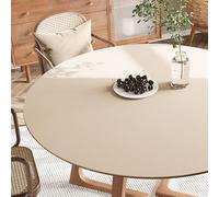 GYYFQH Tapete Redondo de Cuero sintético para Mesa de Comedor, tapete Redondo para Mesa de Centro, Resistente al Calor, Antideslizante, Impermeable(K,110cm Round)