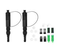 GYZOUKA 2 Juegos de Acoplador de Fibra óptica Portátil Mini Conector de Fibra óptica SC Rápido para Telecomunicaciones, Centro de Datos