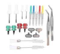 GYZOUKA 21pcs Kit de Limpieza de Máquinas de Coser Herramientas de Reparación de Máquina de Coser Profesional con Destornilladoras y Ondas de Costura