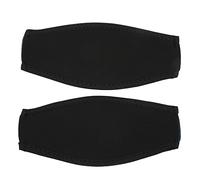 GYZOUKA 2PCS Funda de Correa de Máscara de Buceo de Neopreno para Nadar y Bucear Protector de Cabello Seguro, Negro