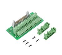 GYZOUKA Bloques de Terminal Módulo PLC Tablero de Ruptura Bloque Terminal DIN Rail Monte 34PIN Conector de Encabezado Masculino para Servo Interface