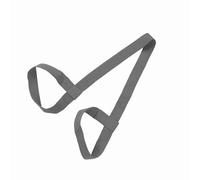 GYZOUKA Correa Ajustable Suave y Duradera para Esterilla de Yoga, Correa Ajustable para Práctica de Yoga, Mantiene Las Manos Libres, Algodón Rojo (Gris)