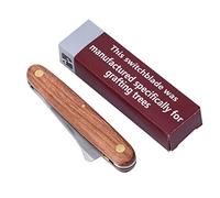 GYZOUKA Cuchillo de Injerto, Herramienta de Poda de Hoja de Doble Filo con de Madera Resistente, para Injertar Frutas, Verduras y Plantas Ornamentales