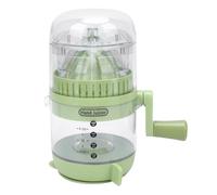 GYZOUKA Exprimidor Manual, Extractor de Exprimidor de Manivela con Base de Succión Antideslizante para Naranjas, Limones, Pomelos, Hogar, Camping, Viajes (Verde)