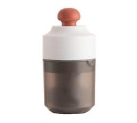 GYZOUKA Mini Exprimidor Manual, Exprimidor Portátil de 2 Vías, 8 Cuchillas, Pequeño de Bricolaje con Taza de Desviación en Forma de U, para Acampar en la Oficina en Casa (Blanca)