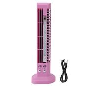 GYZOUKA Mini Ventilador de Escritorio sin Aspas, Ventilador de Torre USB Portátil con Luz, para Espacios Pequeños de Trabajo, Ocio, Hogar, Oficina (Rosa)