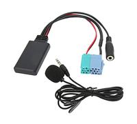 GYZOUKA Módulo Adaptador de Música Estéreo para Coche con Cable Auxiliar de Micrófono para Actualización de Audio Inalámbrico con Puerto ISO de 8 Pines y 6 Pines