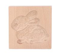 GYZOUKA Molde de Madera para Galletas, Sello de Prensa para Galletas, Molde para para Cocina, Hornear, Accesorios de Cocina DIY (Coneja)