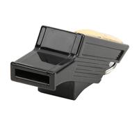 GYZOUKA Silbato de árbitro, Gran Penetración de Sonido, Silbato Portátil sin Armas Nucleares para Entrenamiento Deportivo, Salvavidas de Emergencia (Negro+oro)