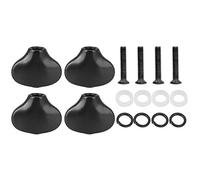 GYZOUKA Tapa de Clavija de Afinación de Guitarra, Perilla de Afinación de Ukelele, con Forma de Cola de Pequeña, Hebilla de Eje de Guitarra, Botones de Repuesto, Punta de (Negro)