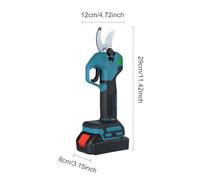 GYZOUKA Tijeras de Podar Eléctricas, Pantalla LCD de Motor sin Escobillas de 21V 1300mAh con Interruptor de Seguridad, para Jardines, Parques, Granjas, Invernaderos (EU PLUG)