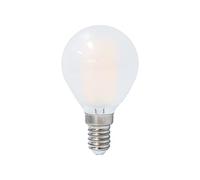 Garza - Bombillas Led de Filamento Opal Decorativa Esférica, Luz cálida 2700K, Casquillo E14, 4W 470 lúmenes