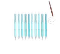 GZBABY Bolígrafos de gel de punta fina, 10 unidades, bolígrafo retráctil con agarre suave, tinta negra de 0.5 mm, secado rápido (menta)