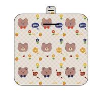 GZBMEZS Manta de picnic impermeable - Manta de picnic de viaje, bonita alfombra con patrón de animales, 149.9 x 198.1 cm, a prueba de arena, para jugar al bebé, playa, parque, dormitorio, vacaciones