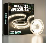 GZBtech Tira de luces LED de silicona, 2 m, 230 V, 4000 K, luz blanca neutra, para armario, recortable, autoadhesiva, para dormitorio, cocina, interior, exterior, decoración y uso comercial, lista CE