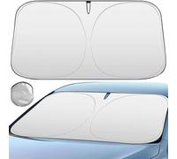 GZCSsm Parasol para Parabrisas de Coche para Nissan Patrol GR Y61 1997-2004,Plegable Parabrisas Protección Solar Enfriamiento UV Protector,B-Silver