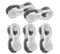 GZDAOXIA 5 Pares Conectores de Cadena de Bicicleta,EslabóN Perdido de Bicicleta,Eslabón de la Cadena de icleta,Acoplamiento RáPido Reutilizable,Eslabones de Acero,para Velocidad 11