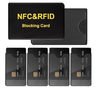 GZDAOXIA 6 Piezas Funda Tarjeta credito,NFC protezione RFID,Fundas de Bloqueo RFID,Cubiertas Protectoras para Tarjeta,RFID Tarjeta Protección,para Protección Billetera