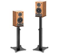 GZGDLJQ SP-505 - Soporte universal para bocinas, soporte de altavoz de suelo, soporta 22 libras, soporte de sonido envolvente con gestión de cables para altavoces Klipsch Edifier Yamaha Polk, SP-505