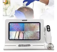 GZGHRZQS Analizador De Cabello De Diagnóstico De Piel Profesional, Detector de Cuero Cabelludo de 11 Pulgadas, Máquina Analizadora de Piel de Folículo Piloso, Aumento de 50x/200x