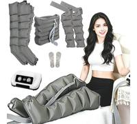 GZGHRZQS Botas Presoterapia para Casa Piernas y Abdomen con 6 Cavidades, Maquina Presoterapia para Casa, Masajeador De Piernas Y Pies Mejorar Circulación Sanguínea Y Aliviar El Dolor