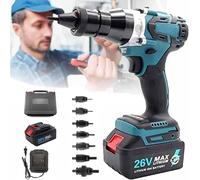 GZGHRZQS Juego de Herramientas inalámbricas de Tuerca de Remache, Remachadora automatica Pistola portátil para Tuercas remachadoras ciegas para Tuercas M3 M4 M5 M6 M8 M10 M12