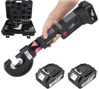 GZGHRZQS Kit De Pinzas Hidráulicas Eléctricas, Alicates de Crimpado de Terminales de Cable Inalámbricos Recargables, con Pantalla Digital, Incluye 12 Juegos De Matrices Y 2 Baterías Recargables